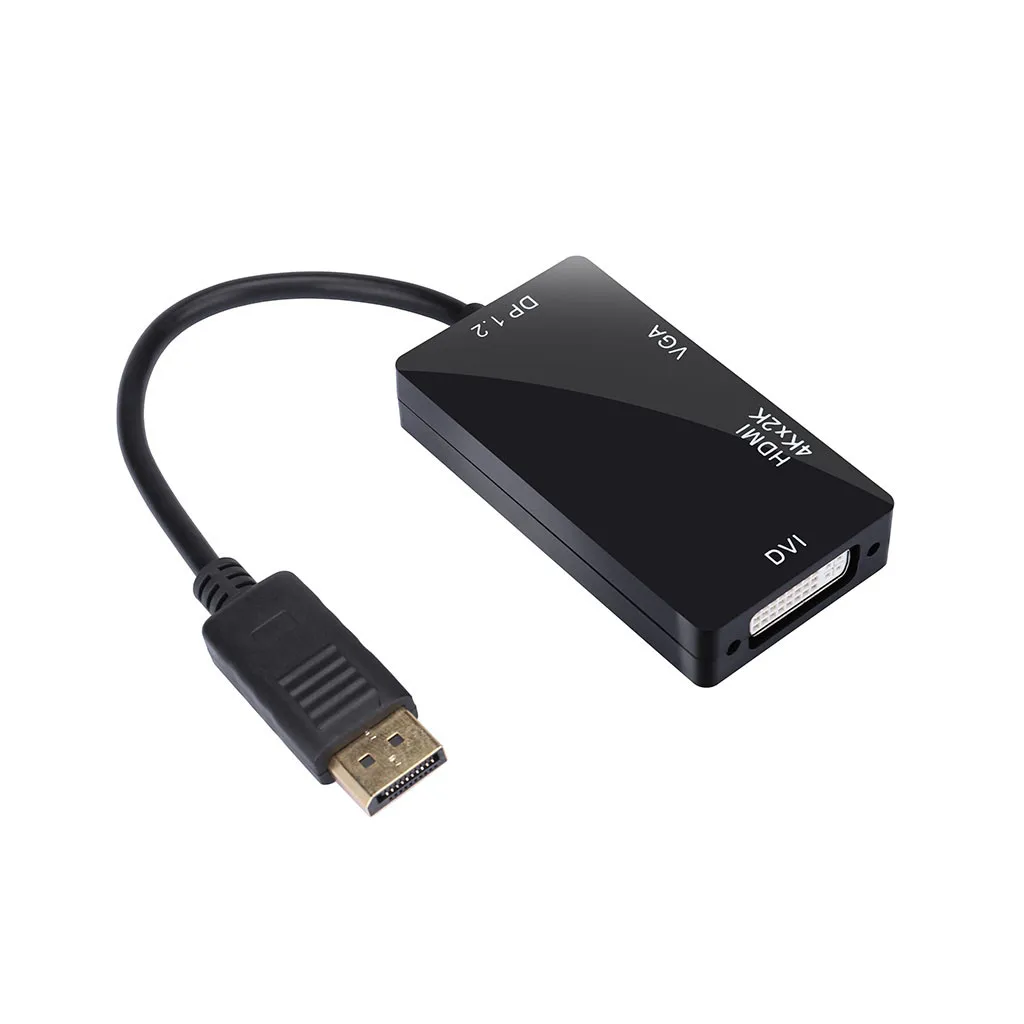 DisplayPort 1,2 в HDMI 4K VGA, HDMI, DVI 3 в 1 мульти-функциональный кабель адаптер конвертер для Portablefor портативных ПК Тетрадь# G30
