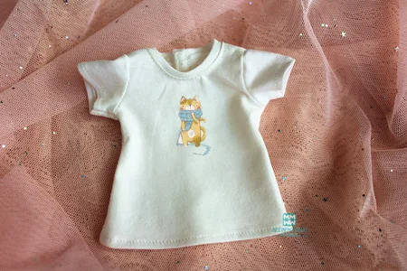 Одежда для куклы fit 1/4 BJD MSD GEM XAGADOLL модная футболка с принтом розовые штаны на бретелях - Цвет: JPy4--003--E