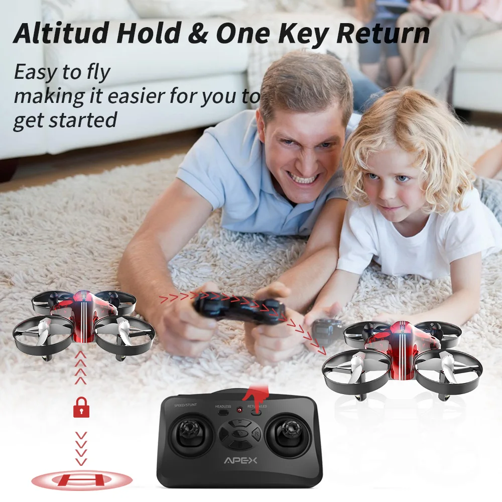Skup Apex Red global drone Mini zdalnie sterowany dron helikopter bezgłowy Mini Quadrocopter drone najlepsza zabawka dla dzieci zabawki