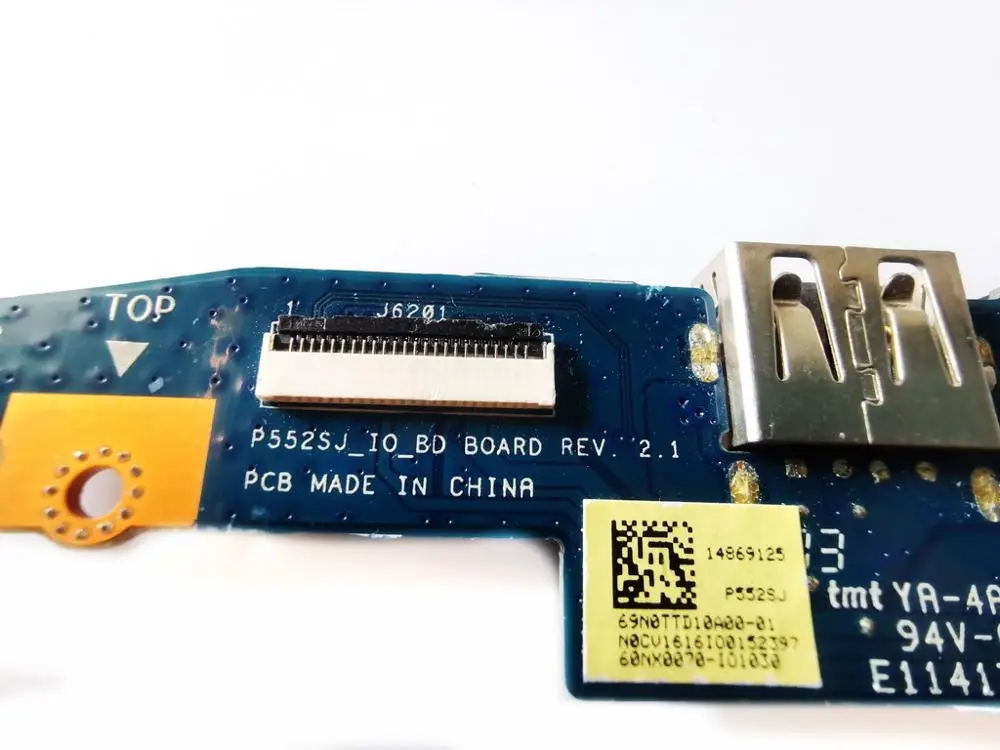 Original para Asus Placa de Áudio Placa Rev 2.1 Testado Bom Frete Grátis P552sj Usb io bd - Imagem 3