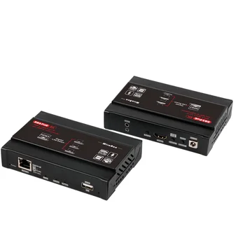 

Mirabox 4K HDMI KVM Extender Over TCP IP transmitter Compact and Smart one to Many USB extender