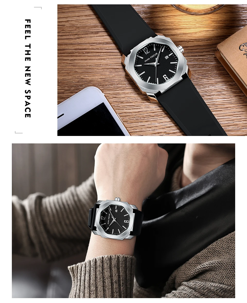 MINI FOCUS Quarzuhr für Herren, wasserdicht_voghion.com