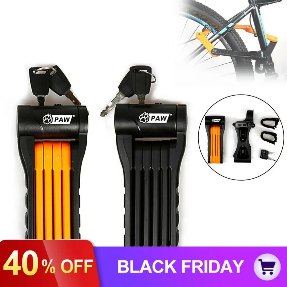 SAHOO Folding Bicycle Lock MTB Bike Lock Special Alloy Steel Foldable Cable Lock Security Motorcycle Anti-Theft Lock