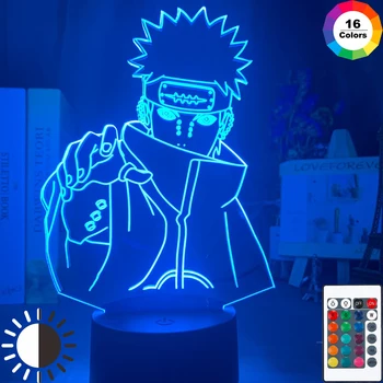 

Child Night Light Naruto Nagato Figure Led Colorful Kids Bedroom Nightlight Boys Birthday Gift Desk 3D Lamp Six Paths of Pain