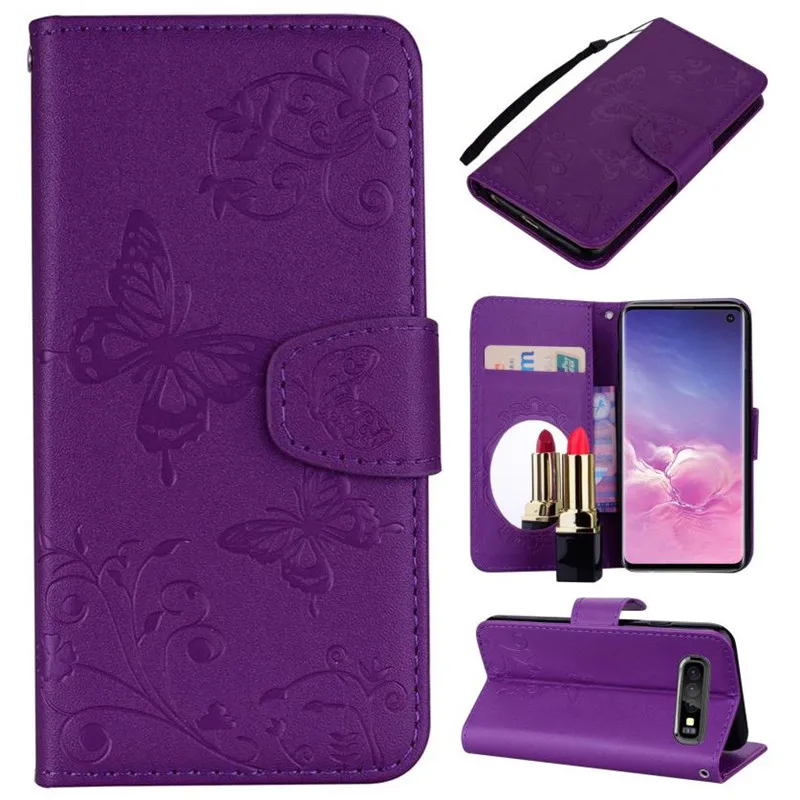 Откидной Чехол с отделением для карт для huawei mate 20X20 10 P20 Pro P9 Lite Mini Honor 8 8C 8X9 9i Prime Coque, кожаный чехол для телефона DP02G - Цвет: Purple B