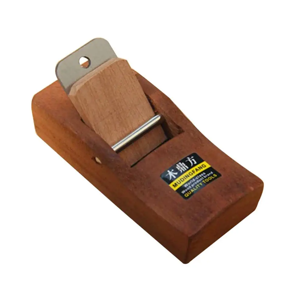 Woodworking Flat Plane Bottom Edged Wood Hand Planer Carpenter Woodcraft Tool steel blade sharp durable Mini convenient use