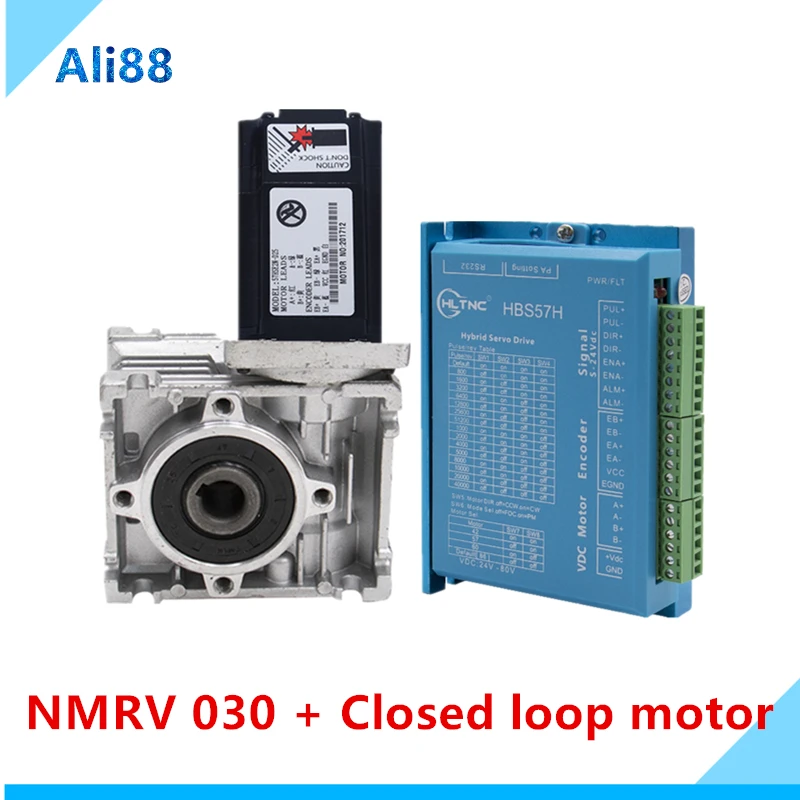 NEMA23 моторный червячный редуктор cnc kit: NMRV030 отношение 1:10/15/20/25/30/40/50 редукторный +