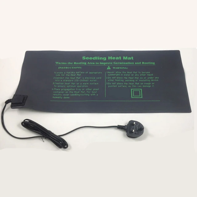 1 Db Vízálló Palánták Hőszőnyege Vetőmag Csírázási Szaporodás Fűtőpad Beltéri Kerti Kellékek Uk Dugó - Image 3