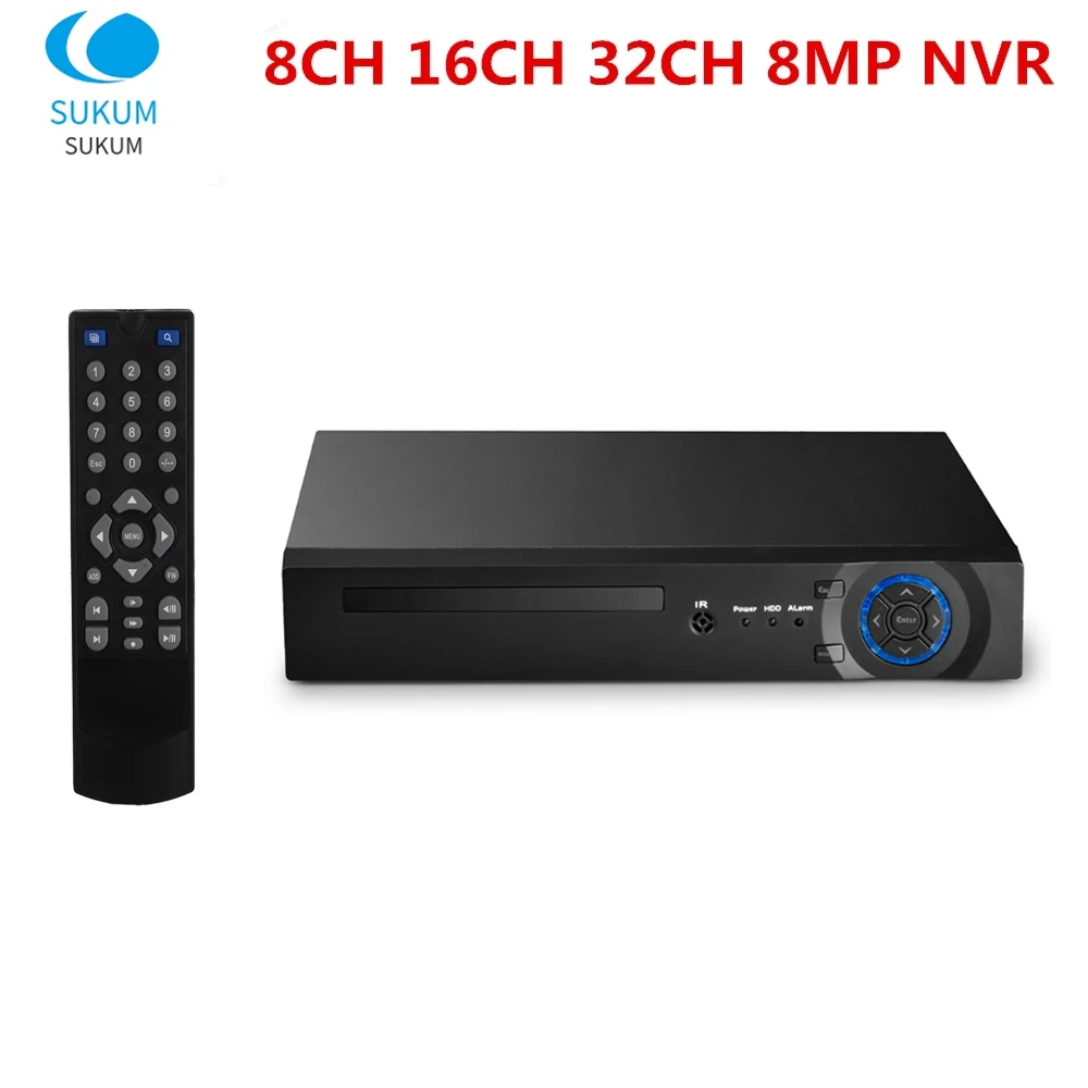 

H.265 IP Security NVR Recorder 8MP XMeye APP Motion Detection 4K Network Video Recorder For CCTV Camera System