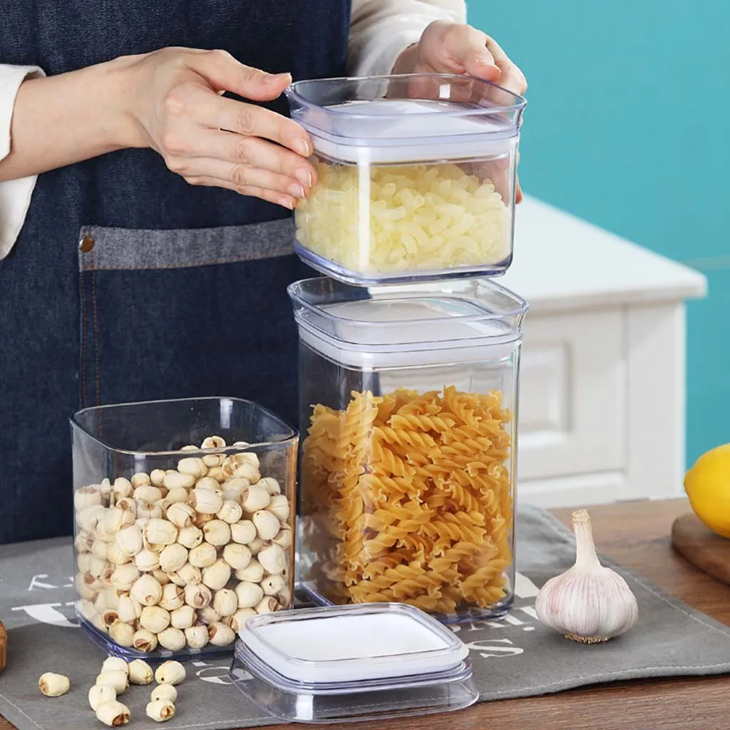 Пластиковый диспенсер для зерновых культур коробка для хранения кухня еда Зерна Риса контейнер хороший