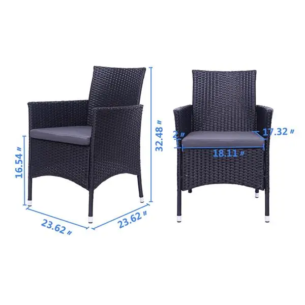 2pcs Outdoor Leisure Sofa Single Backrest Chairs Rattan Sofa Set Comfortable Garden Sofas Furniture 2pcs Outdoor Leisure Sofa Single Backrest Chairs Rattan Sofa Set Comfortable Garden Sofas Furniture