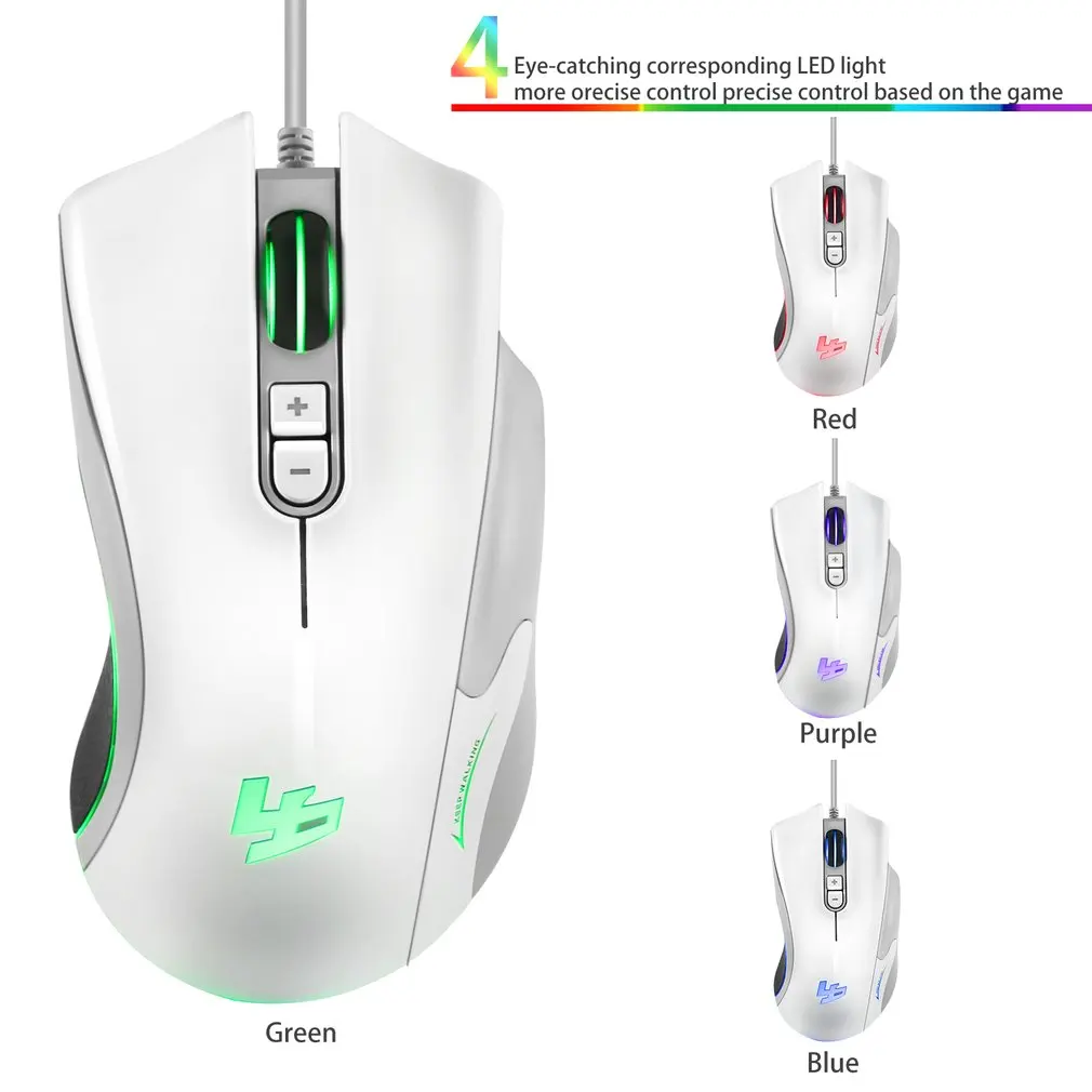 Проводная оптическая игровая мышь 5D 250-4000 DPI 5 В мА 4 кнопки USB-порт | Компьютеры и