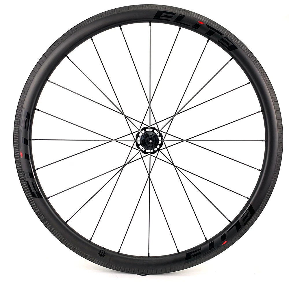 ELITEWHEELS 700c углеродное дорожное Велосипедное колесо A4 AERO Brake SurfaceTubular Clincher