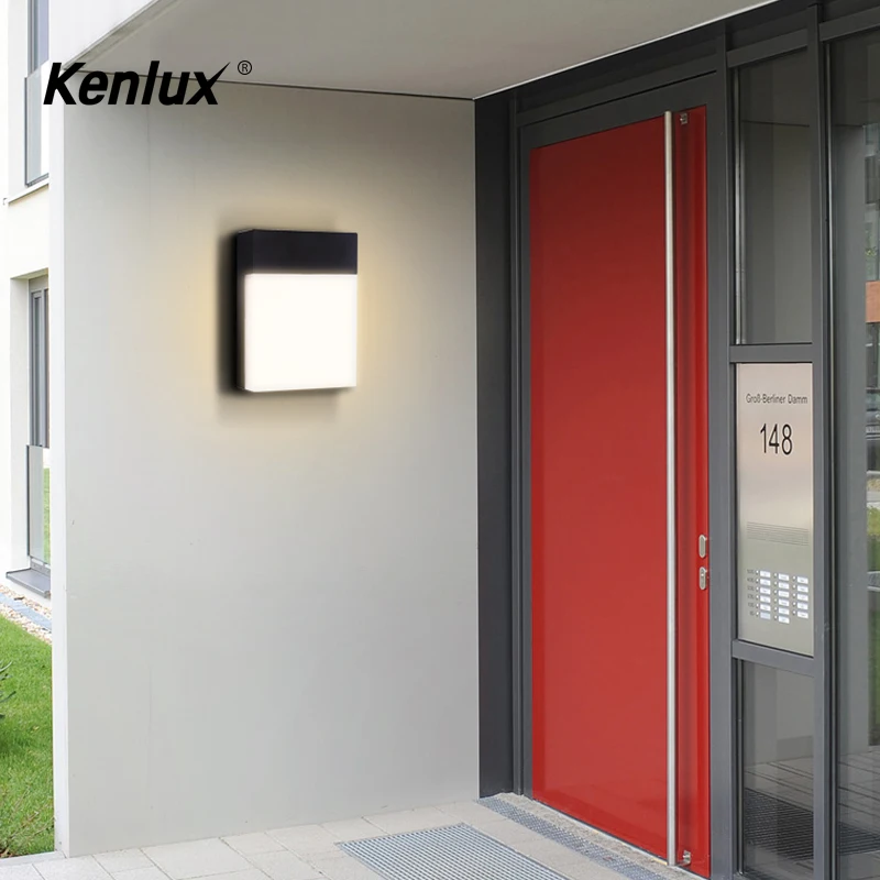 Светодиодный настенный светильник Kenlux домашний декор 12 Вт монолитный блок