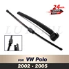 Wiper 13" Rear Wiper Blade & Arm Set Kit For VW Polo 2002 2003 2004 2005 Windshield Windscreen Rear Window 1