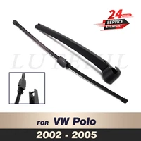 Wiper 13" Rear Wiper Blade & Arm Set Kit For VW Polo 2002 2003 2004 2005 Windshield Windscreen Rear Window 1