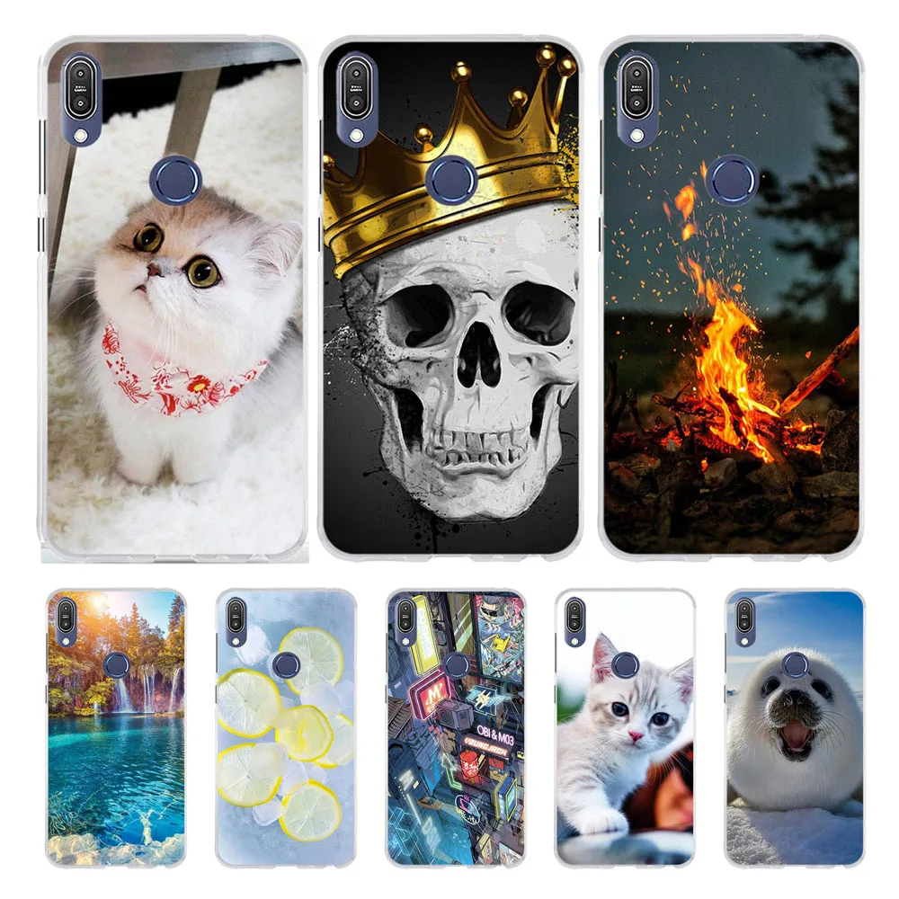 

For Asus Zenfone Max Pro M1 ZB601KL Case Soft Silicone TPU Fundas For Asus Zenfone Max Pro M1 ZB602KL Cover Cute Cat Phone Cases
