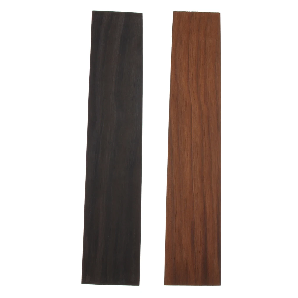 Unfinished Blackwood Fretboard Fingerboard Plate for Ukuleles 4 Strings Guitars Replacement Part | Спорт и развлечения