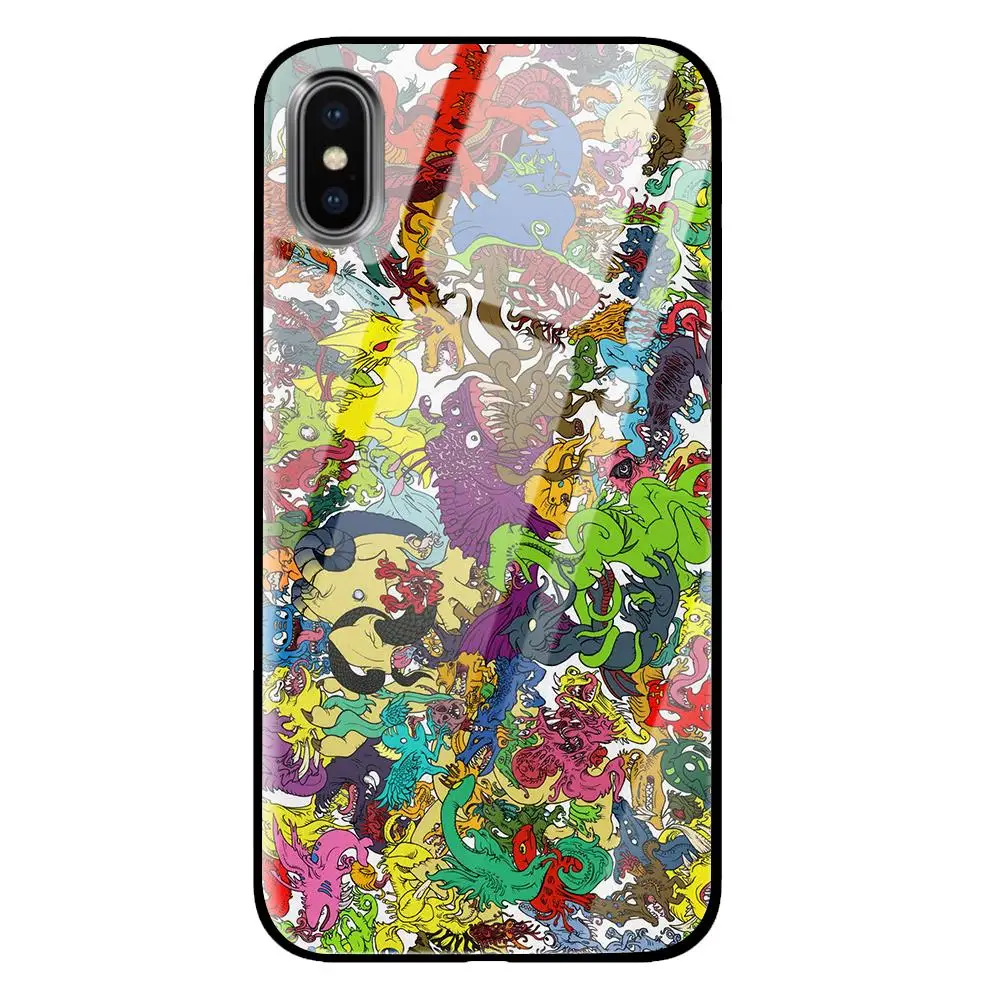 Мультфильм комиксов аниме закаленное стекло Роскошные Чехлы для huawei P30 P20 mate 10 20 Honor 8 9 10 Pro Lite - Цвет: 10