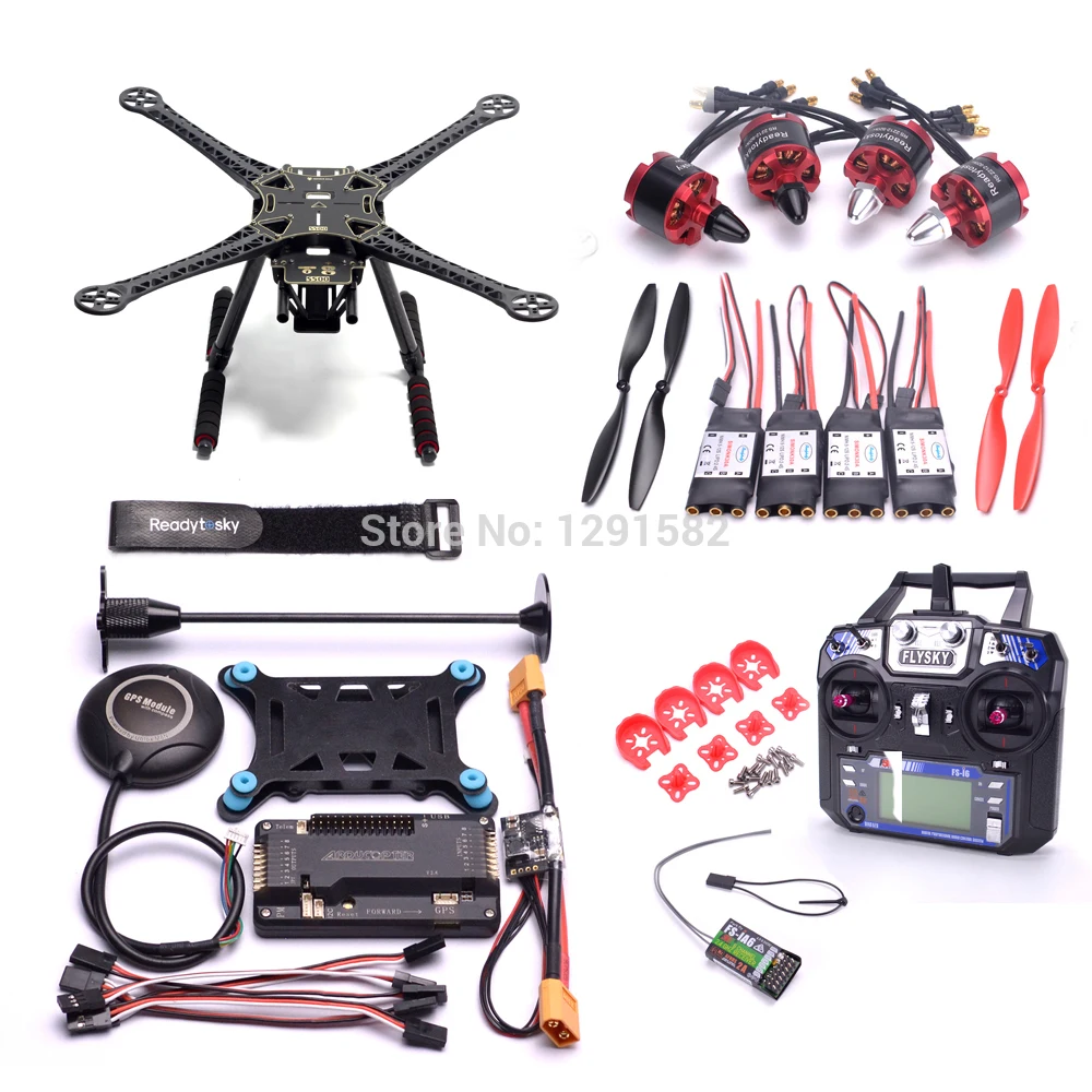 S500 500 мм PCB Quadcopter Frame Carbon Fiber Gear APM2.6 M8N GPS 2212 920KV Motor 30A SimonK силовой модуль/Flysky FS I6|m8n