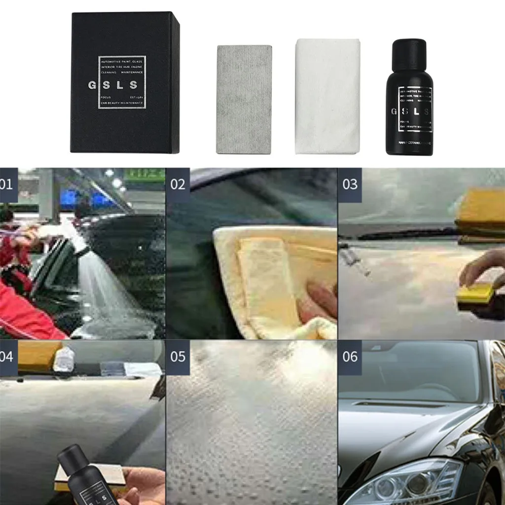 ISHOWTIENDA 30 мл 9H автомобильное гидрофобное стекло покрытие жидкое керамическое покрытие для автомобиля уход за автомобилем полированное покрытие для автомобиля с полотенцем губка#912y30
