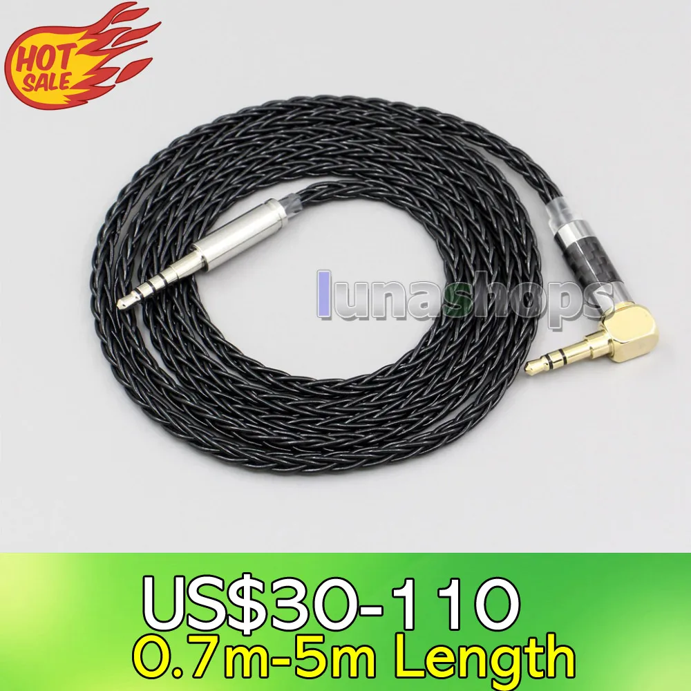 

LN006337 XLR Balanced 3.5mm 2.5mm 8 Cores Silver Plated Headphone Cable For Plantronics BackBeat Sense 505 Oppo PM-3