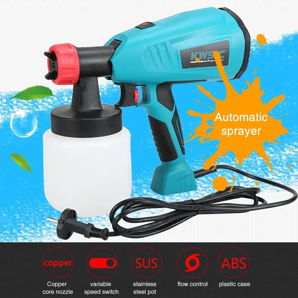 

Removable Airless Paint Spray Gun 400W 220V High Power Home Electric Paint Sprayer High Pressure Electric Spray Gun Latex Paint