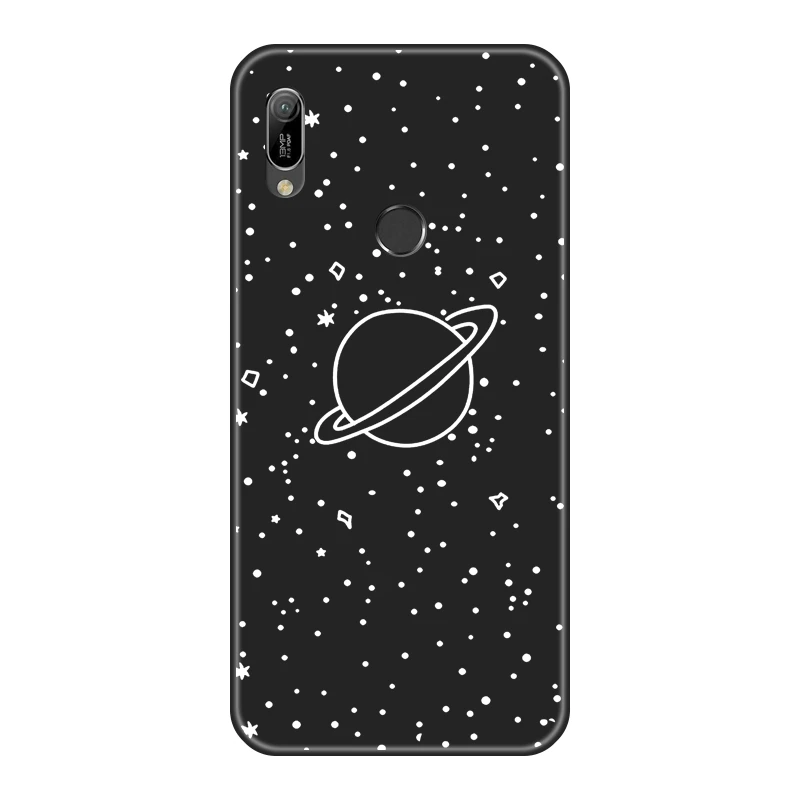 ТПУ задняя крышка для huawei Y6 Y7 Y9 Pro Prime силиконовый мягкий черный звезда босс Королева Корона чехол для телефона huawei Y5 Y6 Y7