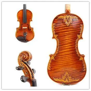 

New 4/4 Violin Maple wood Master Level,Powerful Sound Venus Carved #GY-20