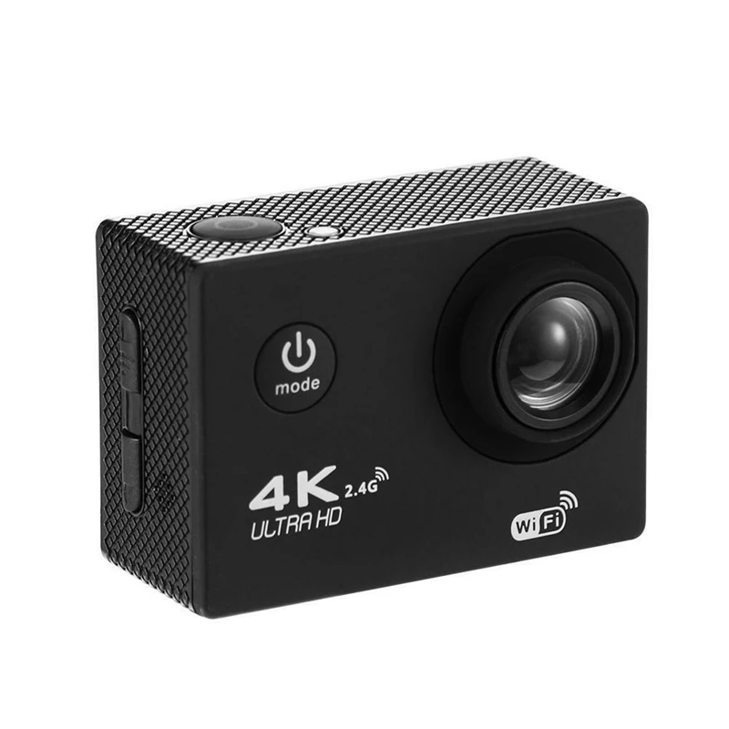 4K Wifi Экшн-камера 1080P Hd 16Mp шлем камера водонепроницаемый Dv пульт дистанционного управления Спорт Видео Dvr Черный