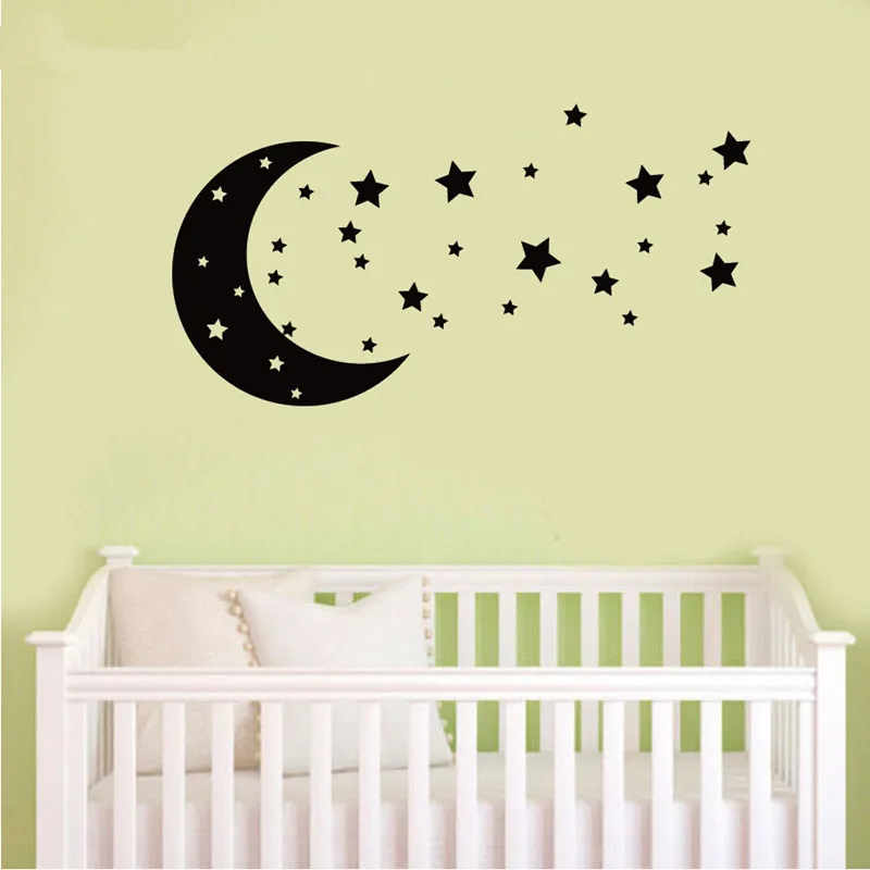 Moon-And-Stars-Wall-Stickers-Celestial-Baby-Girls-Boys-Rooms-Nursery-Removable-Art-Decals-Children-Bedroom (2)
