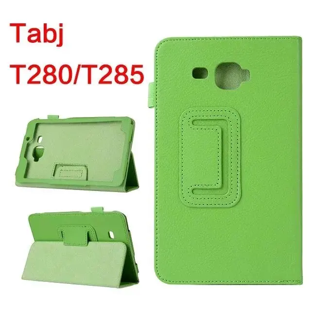 Чехол-книжка Tab A 7 0 T280 Litchi из искусственной кожи для Samsung Galaxy T285 SM-T280 SM-T285 |