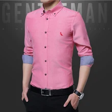 

2021High quality Cotton Aramy Reserved Camisas Men Plaid Shirt Long Sleeve Regular Fit Men Stripe top grade cotton Shirts