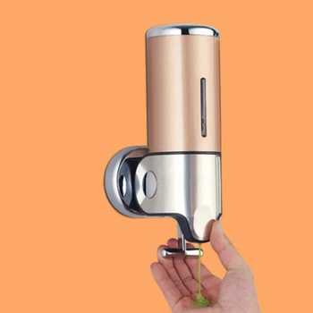 

Bathroom Soap Dispenser Family Kitchen Bathroom Single Head Stainless Steel Hand Soap Bottle Shower Gel Soap Box