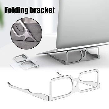 

Glasses Notebook Bracket Laptop Stand Adjustable Ergonomic Foldable Portable Desktop Holder Compatible with MacBook Ipad NK