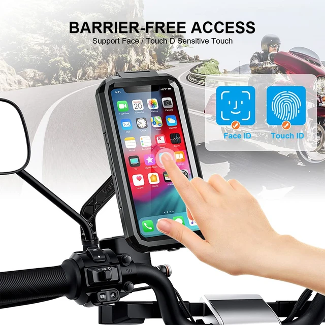 Accezz Handyhalterung Fahrrad für das iPhone 13 Pro Max - universell - mit  Gehäuse - schwarz