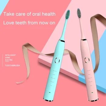 

Electric Toothbrush Tooth Brush USB Rechargeable Adult Waterproof Ultrasonic Automatic 5 Mode Toothbrush Ultrasonic A2
