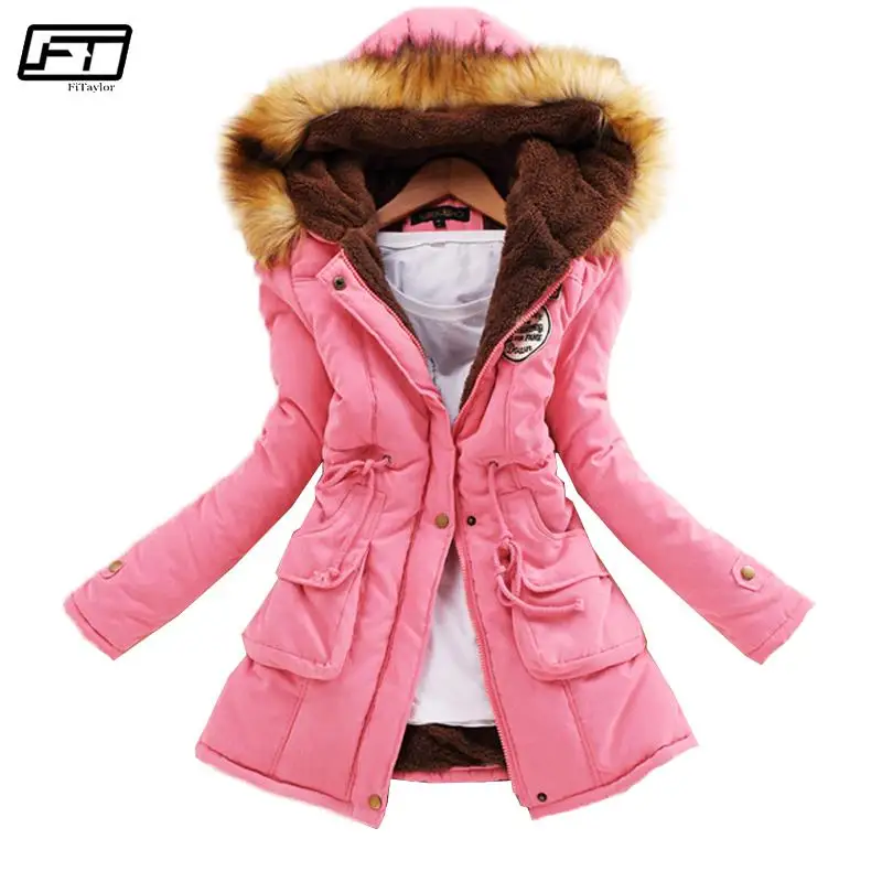 ZOGAA зимняя куртка Женская Толстая теплая парка с капюшоном Mujer хлопковое Стеганое пальто Длинная Куртка размера плюс 3xl - Цвет: 8