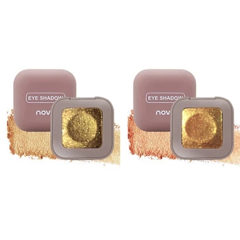 

2x Novo Custom Eyes Makeup Diy Combination Eyeshadow Nude Palette Matte Eye Shadow Glitter Powder Shadows 8 & 9
