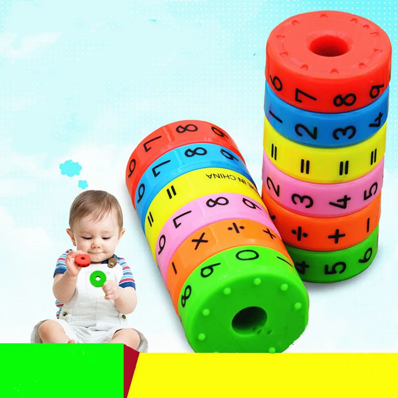 

Magnetic Montessori Kids Preschool Educational Plastic Toys For Children Math Numbers DIY Assembling Puzzles Boys Girls Gifts