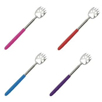 

Stainless steel Back Scraper Bear Paw Massager Retractable simple convenient Back Eliminate Tickle Tools new