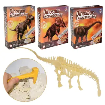 

2019 Dinosaur Model Archaeological Excavation Toys DIY Educational Toys For Children Excavation And Assembly In Stock