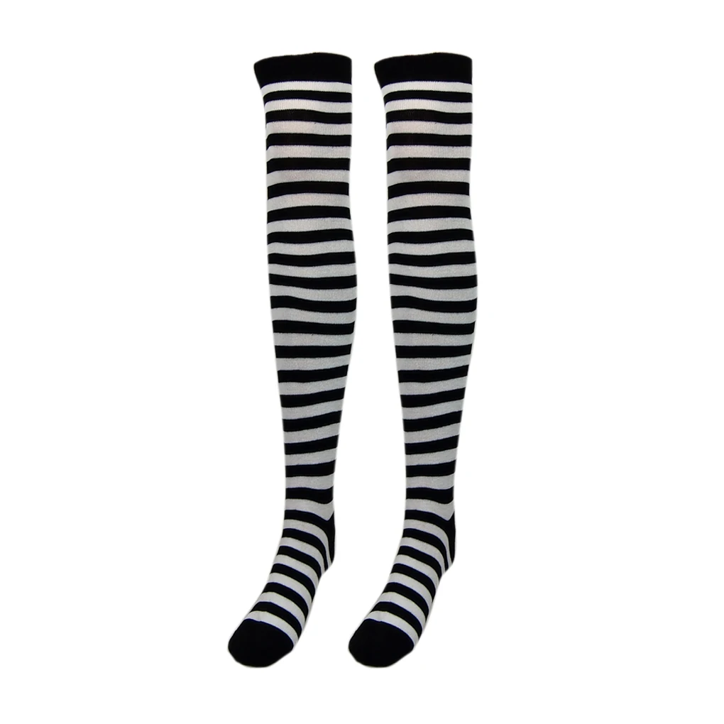 Sexy Socks Striped Long Socks Women Long Stockings Warm Thigh High Socks For Ladies Girls New Fashion Striped Knee Socks Women