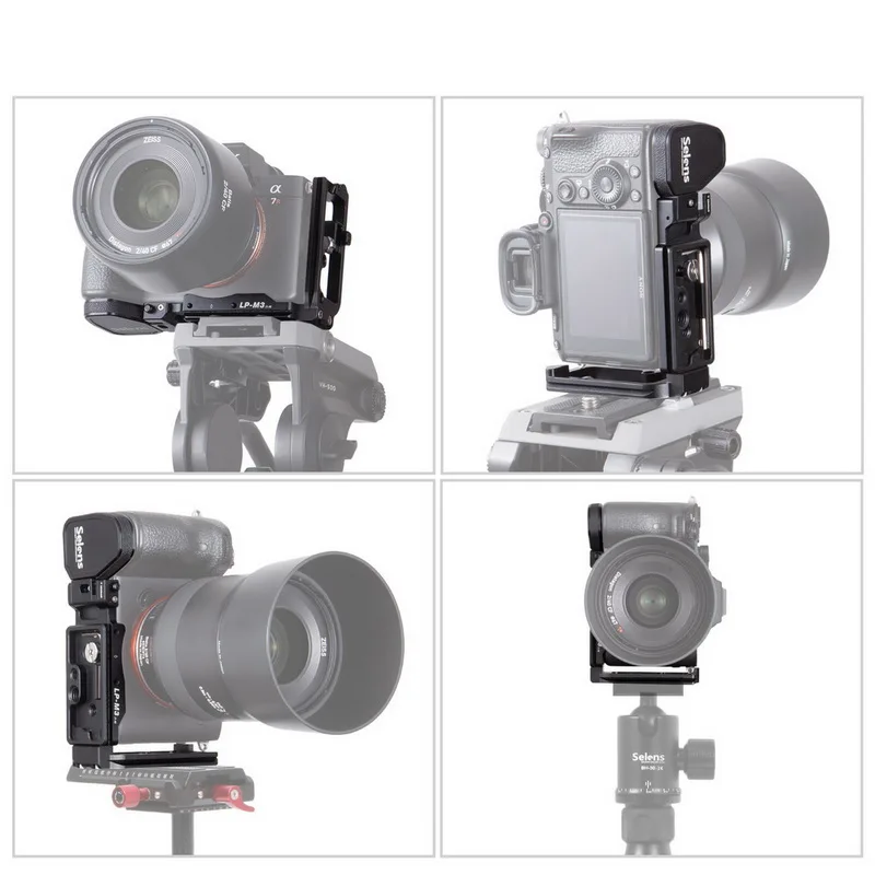 Selens A72 A73 A9 L тип камеры клетка установка для sony A7ii A7iii A9 клетка из алюминиевого сплава Quick Release Kit LP-M3