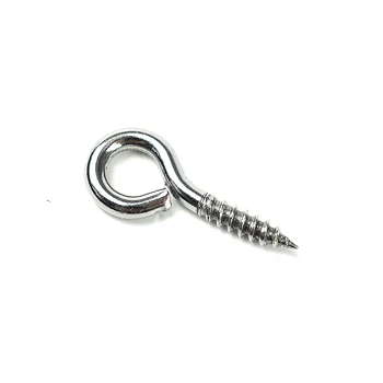 

100 Pcs/lot 8/10/12mm Small Eye Screw Bolt Hook 304 Stainless Steel Tiny Screw Eye for DIY Accessories Jewelry Making