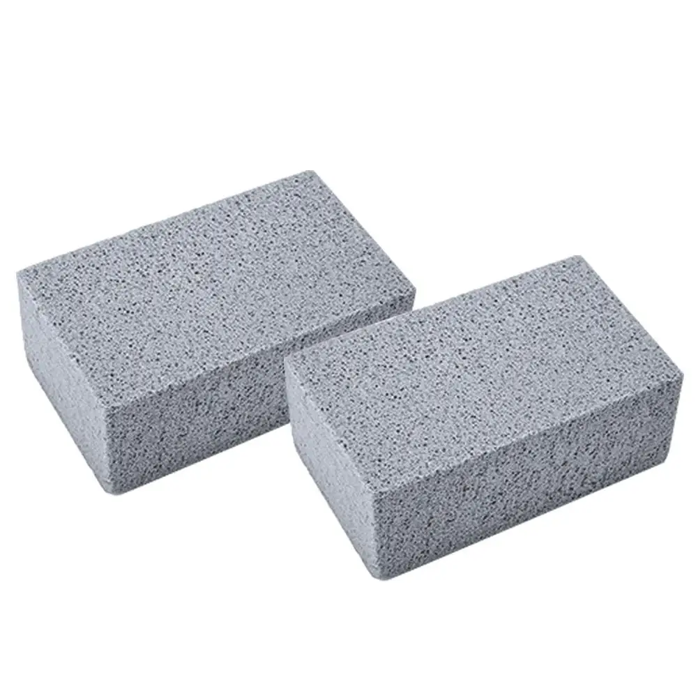 Grill Cleaning Brick Block Barbecue BBQ Racks Stains Grease Cleaner Tool 2Pcs | Дом и сад