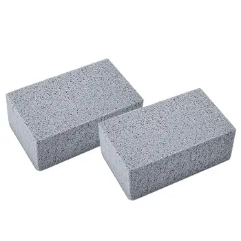 

Grill Cleaning Brick Block Barbecue BBQ Racks Stains Grease Cleaner Tool 2Pcs