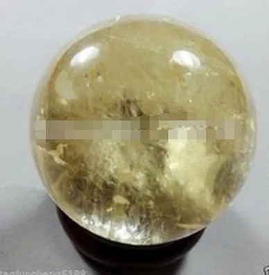 YM 327 40 мм + подставка цитрин Кальцит кварц Хрустальная насадка шар GEMSTON | Дом и сад