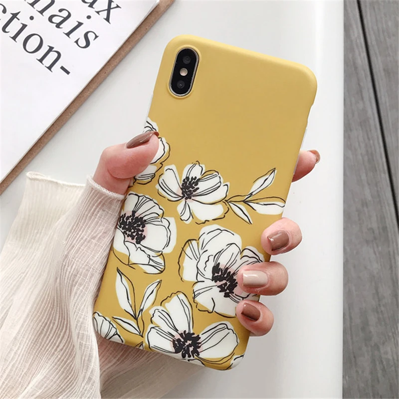 H Чехол для телефона для iPhone 11 Pro Max винтажная Роскошная задняя крышка с цветами для iPhone X XR Xs Max XS 11 7 Plus 8 6 S 6 Мягкий силиконовый чехол - Цвет: H