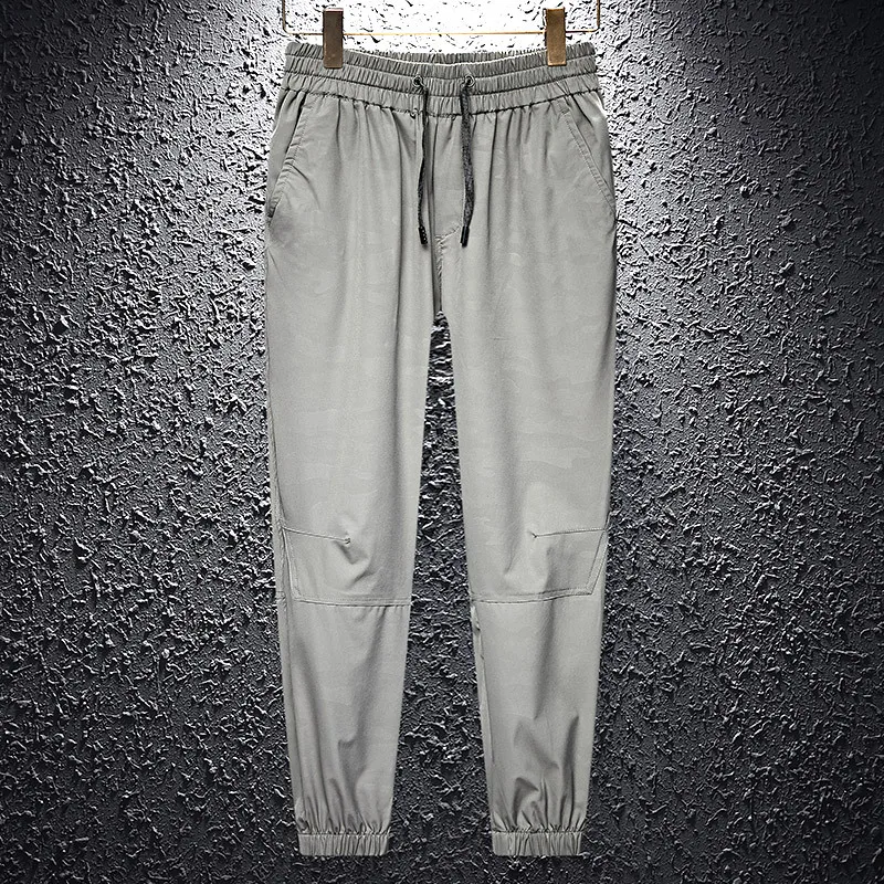 

Summer Korean-style Trend Capri Pants Men's Elasticity Slim Fit Ankle Banded Pants Sub-Outdoor Casual Athletic Pants
